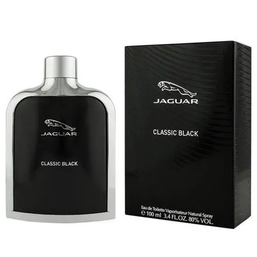 ادکلن مردانه فرانسوی جگوار کلاسیک بلک JAGUAR CLASSIC BLACK با رایحه تند و خنک ۱۰۰ میل