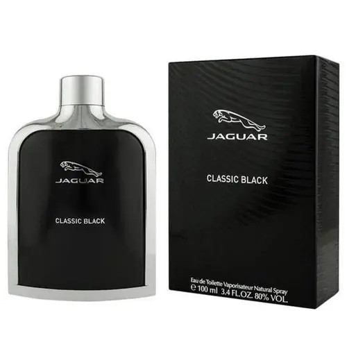 ادکلن مردانه فرانسوی جگوار کلاسیک بلک JAGUAR CLASSIC BLACK با رایحه تند و خنک ۱۰۰ میل