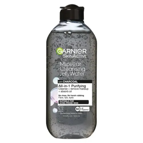 میسلار واتر ژلهای ذغالی گارنیر (Garnier) ۴۰۰ میل؛ پاکسازی عمیق و متعادلکننده چربی
